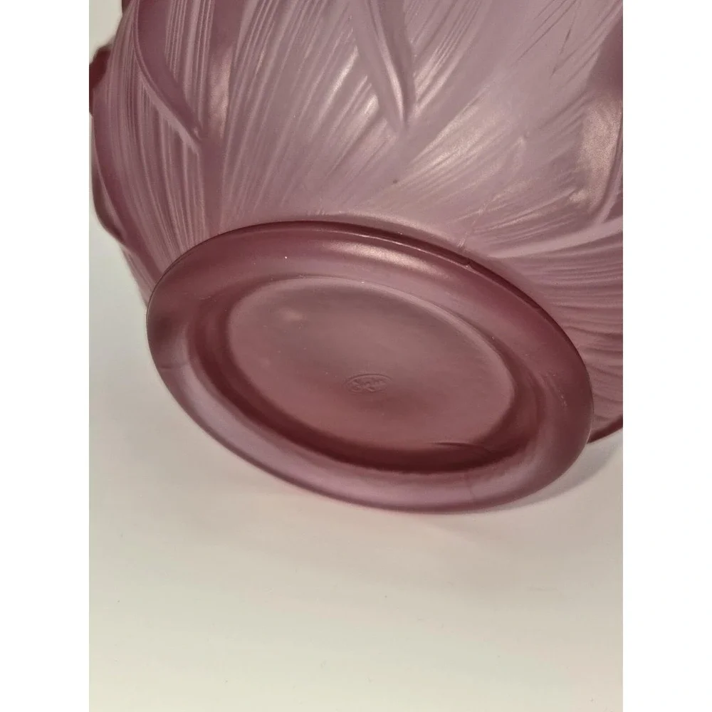 Fenton Rose Magnolia‎ Pink Lily of The Valley Rose Bowl